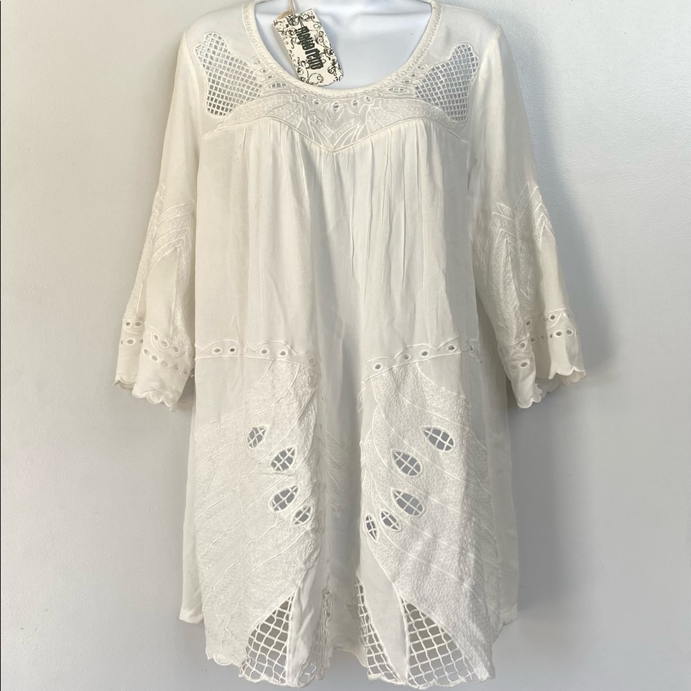 Maria Rerro Tunic/Cover-Up - size Large. NWT
